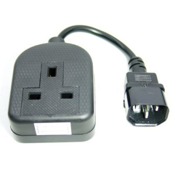 Power cable - IEC C14 plug - 13A socket - 25 cm with CE MARK APPROVAL Power cable - IEC C14 plug - 13A socket - 25 cm with CE MARK APPROVAL