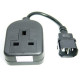 UPS OUTPUT CONNECTOR IEC MAINS IEC MALE TO UK 3 PIN TRAILING SOCKET UPS OUTPUT CONNECTOR IEC MAINS IEC MALE TO UK 3 PIN TRAILING SOCKET