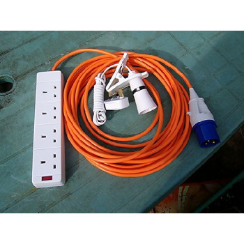 CAMPING ELECTRIC HOOK UP 20 MTR + 2 MTR CLIP ON LIGHT CAMPING ELECTRIC HOOK UP 20 MTR + 2 MTR CLIP ON LIGHT